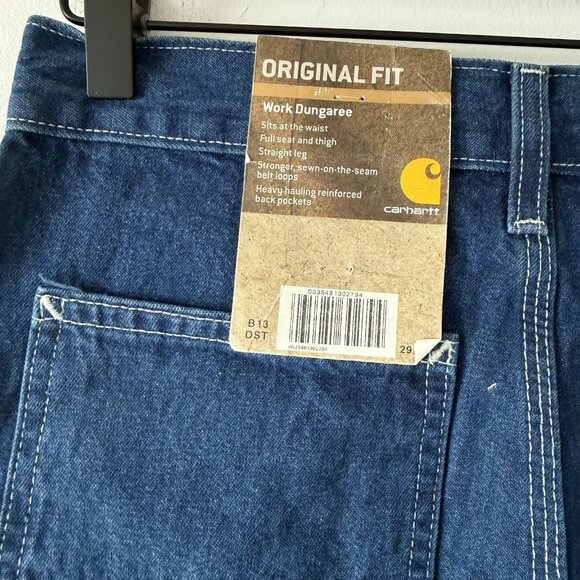 NWT Carhartt Men 29X32 Y2K Distressed Dungaree Carpenter Grunge STAINS!! - Picture 6 of 16